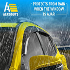 Extra Durable Window Deflectors Tape-On Window Visors Rain Guards Fit for Toyota RAV4 2013-2018, Sun Visors, Wind Vent for Shades, Exterior Car Accessories - 4pcs. AG0122