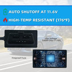 2Pcs Dash Cam Hardwire Kit，OBD Power Cable for Dash Camera ，USB Type C Adapter Hardwire Charger Cable for Dashcam with Low Voltage Protection(11.6V Auto-Cutoff) 24h Parking Mode for Dashcam