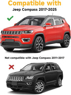 in-Channel Window Rain Guards Fit for Jeep Compass 2017 2018 2019 2020 2021 2022 2023 2024 2025 Extra Durable Window Deflectors Window Visors Vent Shades Vent Visors Car Accessories