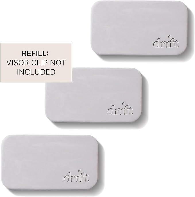 Drift Car Air Freshener - The Original Stone Air Freshener - Car Odor Eliminator - Long Lasting Scent - Metal Clip - Essential Oils - Apple Picking Scent 3 Pack Refill - NO CLIP INCLUDED