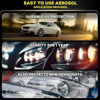 Car Headlight Restoration Polishing Kits,Headlight Restoration Kit,Headlight Cleaner And Restorer Kit,Headlight Cleaner,Multifunctional Car Headlight Polishing for All Vehicle Types (1Set)