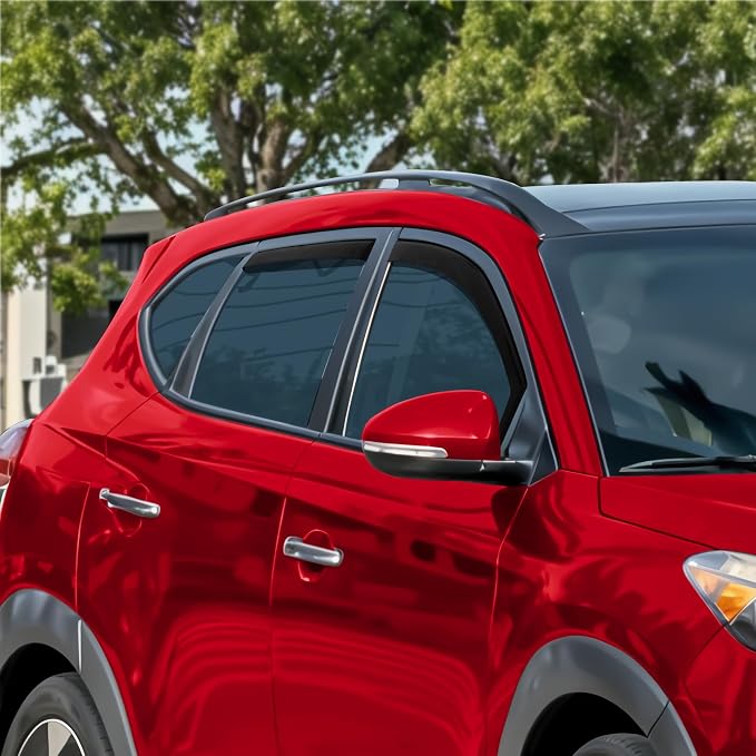 Voron Glass in-Channel Extra Durable Rain Guards for Hyundai Tucson 2016-2021, Window Deflectors, Vent Window Visors, 4 Pieces - 201243