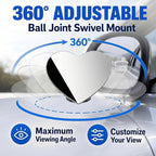 Blind Spot Mirrors 2 Pack, HD Glass Frameless Convex Side Mirror, Wide Angle Adjustable Stick On Blindspot Mirror for Car SUV Trucks, Universal Rear View Mirror Accessories, Heart