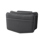 Car Trash Can Small Leather Vehicle Trash Bin Car Dustbin Garbage Organizer Holder with Trash Bag Foldable Mini Cars Storage Bag Container for Auto SUV Van Trucks (Black,Hanging Hook)