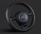 Auto Car Leather Steering Wheel Cover Anti Slip Wrap 15",Black