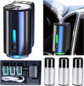 Smart Car Air Freshener, Car Air Freshener Diffuser, Rechargeable Cars Aroma Diffuser, 3 Levels of Adjustable Intelligent Cars Diffuser with 3 Bottles of Cologne