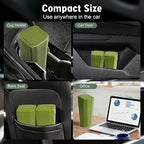 Car Trash Can with Lid - Mini Car Garbage Can Bin for Cup Holder - Green Small Leakproof Vehicle Trash Bin for Back Seat, Cute Automotive Accessories Organizers and Storage for Door SUV Truck