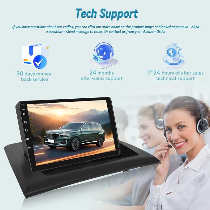 4G+64G 9 inch Radio for BMW X3 2004-2012 Android Touch Screen Car Stereo | Wireless Carplay/Android Auto/32 EQ Audio/1280 * 720 Screen/SWC/Bluetooth