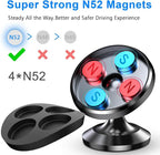 【2 Packs Magnetic Phone Holder for Car【Strong Magnet】 Phone Holders for Your Car Phone Holder Mount【4 Metal Plate】 Universal Car Accessories for Women Men for iPhone Samsung Speakerphones