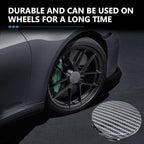4PCS Car Wheel Hub Center Caps, 2.36" OD 2.2" ID Wheel Center Caps, Carbon Fiber ABS Snap-in Rim Hub Cover, Rustproof Center Caps for Rims, Universal Wheel Hub Decoration (Carbon Fiber)
