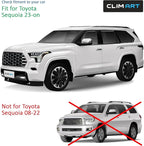 in-Channel Incredibly Durable Rain Guards for Toyota Sequoia 2023-2026, Original Window Deflectors, Vent Window Visors, Vent Deflector, 4 pcs. - 623277