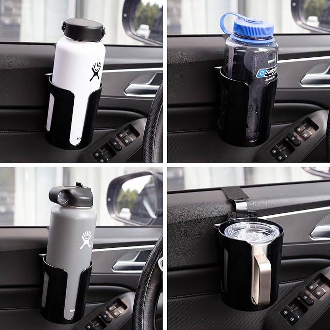 Large Car Door Cup Holder, Vehicle Armrest Cup Holder, Drink Holder for Truck