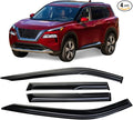 Tape-On Side Window Visor Deflectors Rain Guards Designed for Nissan Rogue 2021 2022 2023 S SV SL Platinum