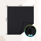 Black Microfiber Cleaning Cloth, 24 Pack Absorbent Cleaning Rags, Lint-Free, Streak-Free Cleaning Towels for Car Kitchen House, 12"X11"