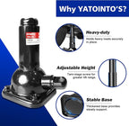 2 Ton Spiral Car Jack with Telescoping Handle - Swivel Top Mechanical Bottle Jack, 7.08"-15.35" Lift, Compact Fit for Toyota/Chevy Trucks