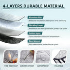 Windshield Snow Cover Compatible with Honda CRV SUV 2024-2017 Custom Fit LX EX EX-L Upgraded Custom Fit Magnetic Windproof Sunshade Cover 4-Layer Protection Ice, UV,Frost Wiper & Mirror Covers