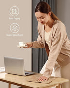 Microfiber Cleaning Cloth Roll- 75 Sheets, 12" x 12" (TAN) | Super Absorbent, Lint-free, Tear-away Microfiber Towel Roll, for All-Purpose Cleaning