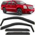 Voron Glass in-Channel Extra Durable Rain Guards for GMC Yukon XL 1500 2007-2014, Window Deflectors, Vent Window Visors, 4 Pieces - 200268