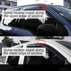4pcs Original Shatterproof Rainproof Window Wind Deflectors for 2014-2018 Silverado/Sierra 1500,2015-2018 2500HD & 3500HD Extended Cab,Rain Guards,Window Visors for Cars,Vent Deflector 94528