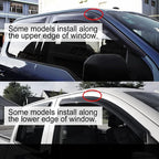 4pcs Original Shatterproof Side Window Wind Deflectors for Edge/MKX 07-15,Outside Mount Rain Guard Sets,Window Visors for Cars,Vent Deflector for 2007-2014 Ford Edge 2007-2015 Lincoln MKX 94141