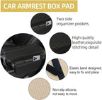 6 PCS Car Steering Wheel Cover Set, Microfiber Leather Steering Wheel Covers Universal 14.5-15 inch, Center Console Cover, Seat Belt Cushion, Cup Holder Coaster, Car Accessories Set Beige