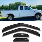 Side Window Visors rain Guards Compatible with 1997-2003 Ford F150 Extended/Super Cab, 1997-1999 Ford F250 Light Duty Extended/Super Cab,Window Vent Sun Shade Truck Accessories