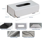 Car Tissue Holder Leather PU Tissues Box Cover for Sun Visor and Car Backseat Extra Large Rectangle Napkin Holder Fits for Various Tissue Sizes Soft Tissues Storage & Organization