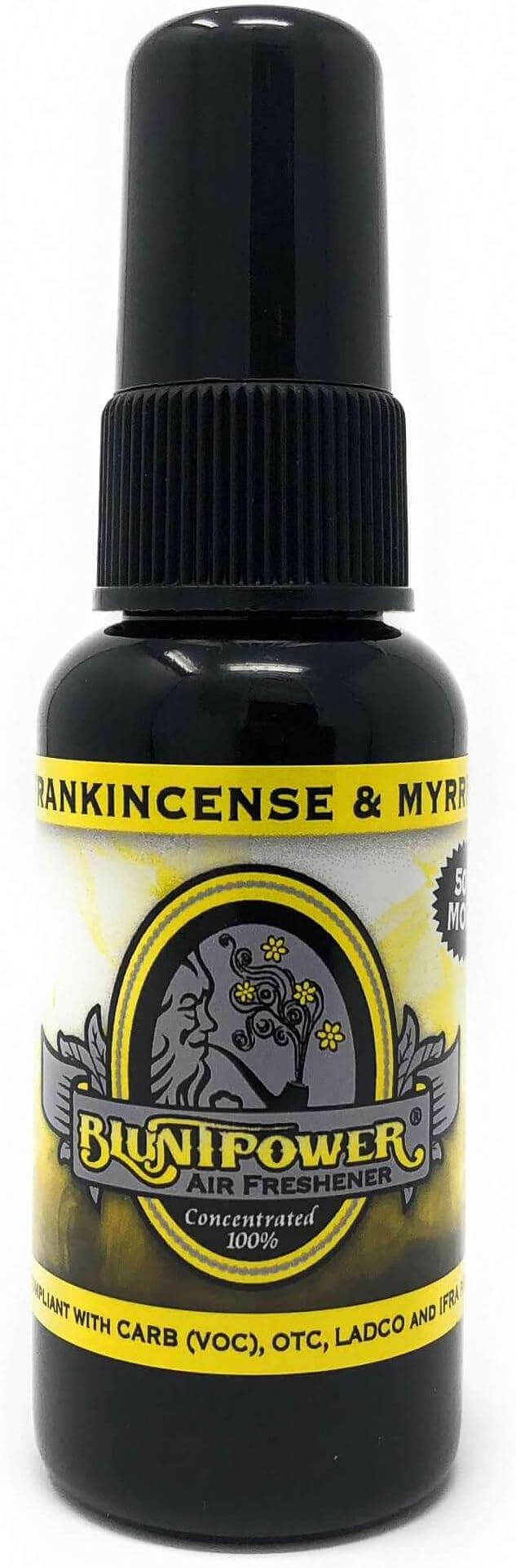 (Frankincense & Myrrh, 1 Pack) Concentrated Air Freshener for Room and Car Spray - Oil-Based Diffuser Spray Bottle - Long-Lasting Bathroom Spray, Car Freshener, & Odor Eliminator Spray