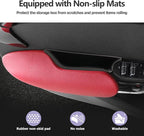 LUWU for 2024 Mini Cooper F55 Organizer Mini Cooper F55 Front Rear Door Side Storage Box Door Side Organizer Grab Tray 2015-2025 Mini Cooper S Armrest Phone Container Mini Cooper One Accessories 4PCS
