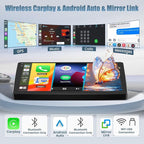 4+128G Radio for Jeep Compass Patriot 2010-2016, 10.1" Touch Screen Radio Kit with Wireless CarPlay/Android Auto, 5GHz WiFi, Bluetooth 5.0, EQ, GPS Navigation, 1280 * 720, Backup Camera