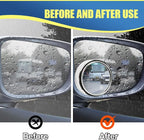 Craedli 2PCS 2" Round Blind Spot Car Mirrors, HD Glass Convex Mirror with Frame, 360° Adjustable Automotive Rearview Mirror, Self-Adhesive Wide Angle Mirrors for Car, SUV, Truck (Silver)