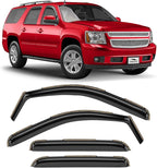 Voron Glass in-Channel Extra Durable Rain Guards for Chevrolet (Chevy) Suburban 1500 2007-2014/Suburban 2500 2007-2013, Window Deflectors, Vent Window Visors, 4 Pieces - 200267