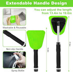 Green Windshield Cleaner Tool, 17Pcs Car Interior Cleaning Kit, Detailing Kit Interior Cleaner, Car Detailing Brushes, Cleaning Gel, Inside Cleaning Accessories for Trucks, SUVs, RVs Window