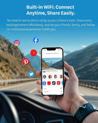 2K Dash Cam for Cars with Voice Control - Stealth Display Tiny Dashcam Front Included 32GB Micro SD Card, Super Night Vision, 1296P QHD, G-Sensor, Built in WiFi & App Car Camera