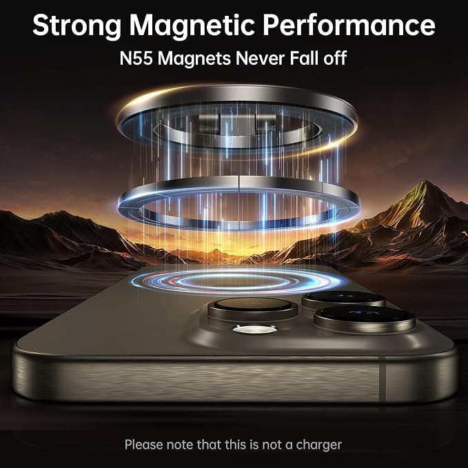 Fits MagSafe Car Mount for Car Dash&Tesla Screen[All-Metal] Magnetic Phone Holder, [Flexible Three-axis]360° Rotation Car Mount Strong Magnets Car Phone Holder for iPhone 17 16 15 14 Pro Max
