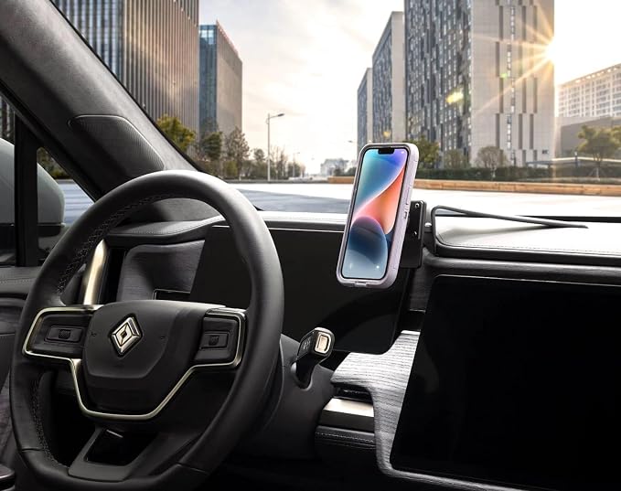MagicMount Pro2 Magnetic Car Cell Phone Holder with AMPS Mounting Plate for /ProClip Vehicle Specific Mount Bases, Phone Stand Compatible with MagSafe, iPhone, Samsung