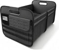 Car Trunk Organizer for SUV - 65L Collapsible Tactical MOLLE Car Storage with Reinforced Handles & Multiple Pockets, Sturdy Trunk Organizers for Groceries, Tools & Outdoor Storage (Black)