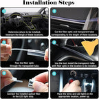 Interior Car LED Strip Lights, RGB 6 in 1 Ambient Lighting Kits with 315 inches Fiber Optic, 16 Million Colors APP Wireless Control Car Neon Lights, with Music Sync Function