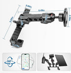 Phone Mount for 2022 2023 2024 2025 2026 Chevrolet Silverado 1500/GMC Sierra 1500 2500 3500 HD Accessories,Dash Platform Phone Mount Magsafe Fit 13.4" Screen, Cell Phone Holder for NATO Rail