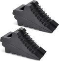 Wheel Chocks for Cars, RVs, Trucks, Trailers, and Vehicles G.V.W. up to 4T, 2 Pack - Anti Slip Bottom Tire Chock for All Weather Use - RV, Travel Trailer, Pop Up Camper Accessory