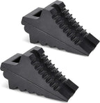 Wheel Chocks for Cars, RVs, Trucks, Trailers, and Vehicles G.V.W. up to 4T, 2 Pack - Anti Slip Bottom Tire Chock for All Weather Use - RV, Travel Trailer, Pop Up Camper Accessory