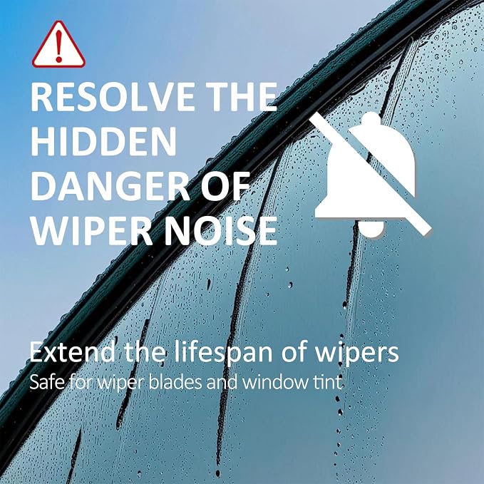 Oil Film Remover for Car Windshield - Glass Cleaner Spray Anti-Fog Rain Repellent - Removes Grease Silicone Water Spots Road Grime - Interior Exterior Windows(4, Fluid Ounces)