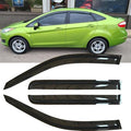 4pcs Original Shatterproof Rainproof Side Window Wind Deflectors for 2009-2019 Ford Fiesta(Sedan & Hatchback),Rain Guards,Nice Looking Window Visors for Cars,Vent Deflector 94547