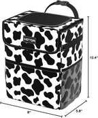 Car Trash Can - Leak-Proof Car Organizer and Storage Bag for The Back/Front/Console of Any Cars,Sedans, SUVs & Trucks Easy-to-Install Car Accessory Interior, Cow Print
