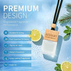 Aeshory Car Air Freshener Hanging - 3-Pack,Bluemarine Collection Car fresheners long lasting, Car Air Freshener for Women and Men, Premium Car Aromatherapy Essential Oil Diffuser Gift Set
