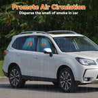 Rain Guards Compatible with 2014-2018 Forester, Tape-On Side Window Visor Wind Deflector Vent Visors Car Accessories 4pcs