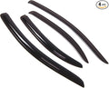 Outside Mount Window Vent Visors Rain Guards Compatible with Chevrolet Aveo 2007-2010 | Side Window Wind Deflectors Rain Shields | Smoke Tinted, 4 Pcs Set, DGWV-059