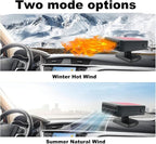 Car Heater, 12V 200W Windshield Defroster Portable Car Heater that Plugs into Cigarette Lighter, 360° Rotatable Car Heaters for Vehicle,SUV,RV,Jeeps (Red)