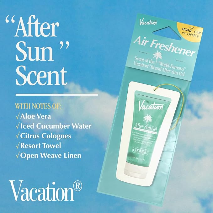 Car Air Freshener Variety Pack, 6 Scents, Pack of 6 - Hanging Air Freshener for Car, Home and Office - Classic Lotion, After Sun, Super Spritz, Baby Oil, Chardonnay and Whip Scents
