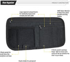 Car Sun Visor Organizer, Vehicle Visor Storage Pouch, Auto CD and Glasses Holder, Interior Car Accessories for Credit Card and Registration Document, Fits Most Cars, SUVs, Jeeps, Trucks